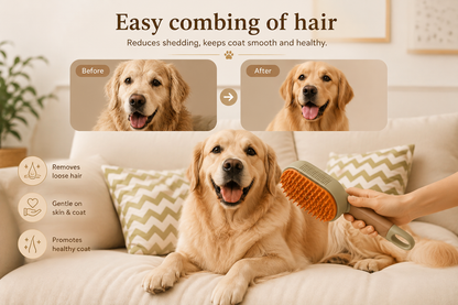 AUREPAW™ Self-Cleaning Steam Grooming Brush
